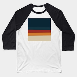 Vintage Style Retro Stripes Baseball T-Shirt